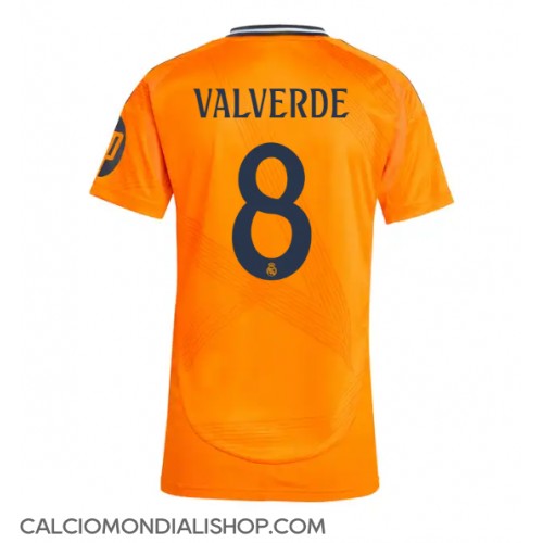 Maglie da calcio Real Madrid Federico Valverde #8 Seconda Maglia Femminile 2024-25 Manica Corta